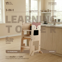 Montessori Convertible Learning Tower - Fox - The Little Bunny Australia