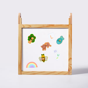 Wooden Frame Magnetic Whiteboard - The Little Bunny Australia