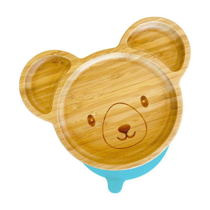 Bamboo Cute Bear Suction Plate - The Little Bunny Australia