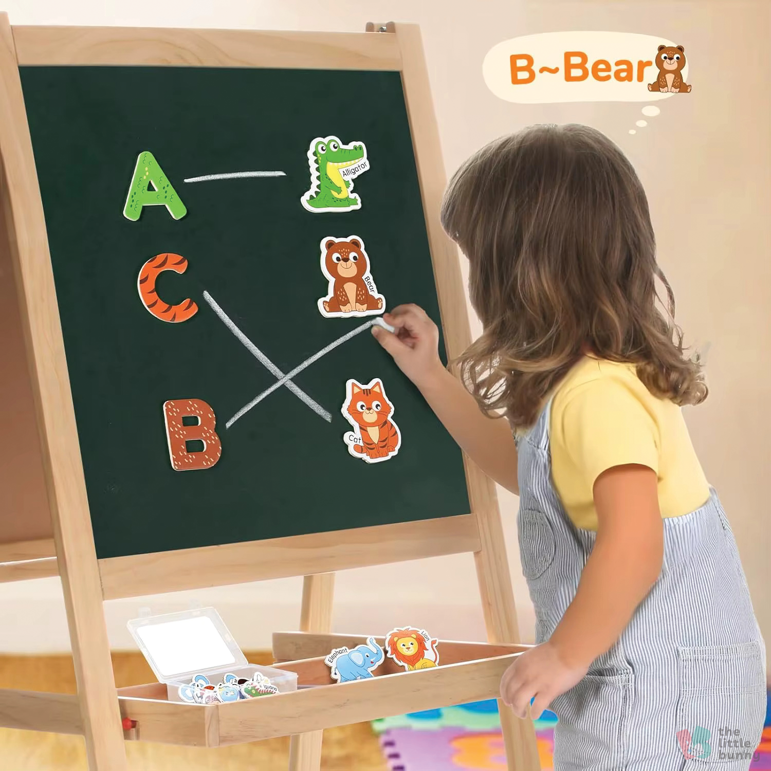 Eco-friendly Montessori Magnetic Animal Alphabet Letters A-Z for Kids - The Little Bunny Australia