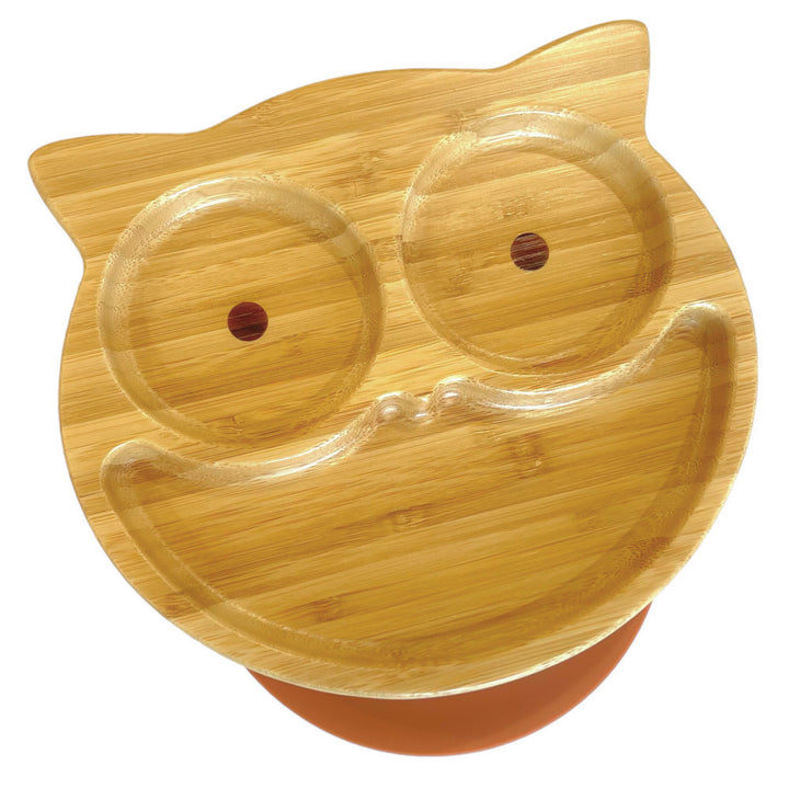 Bamboo Baby Owl Suction Plate - The Little Bunny Australia