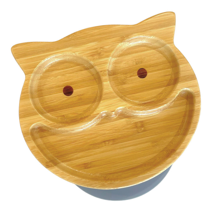 Bamboo Baby Owl Suction Plate - The Little Bunny Australia