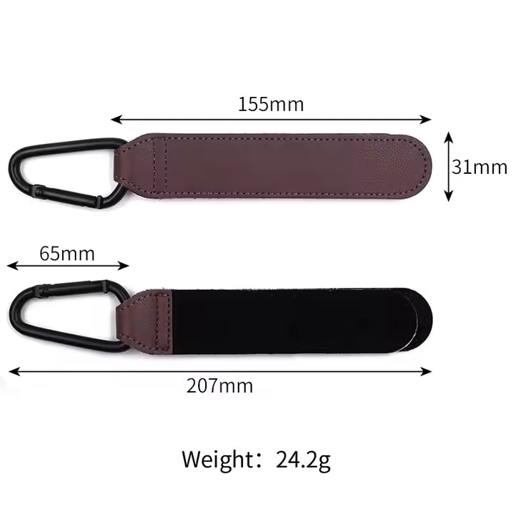 Personalised Pram Hook | Leather Stroller Clip for New Mum Baby Shower Gift - The Little Bunny Australia