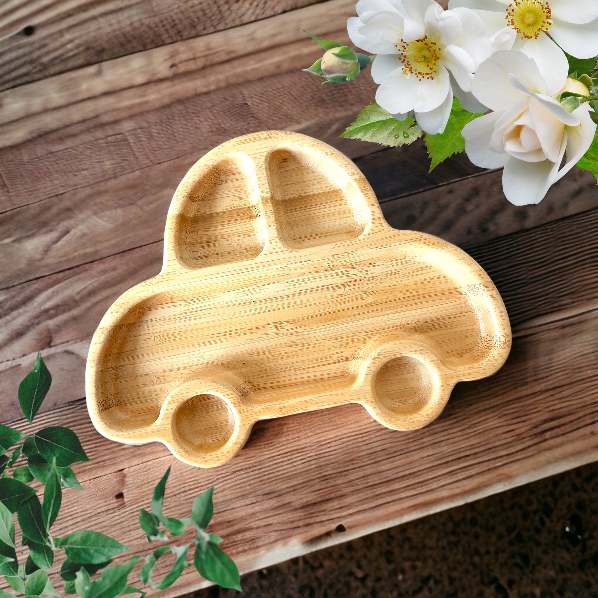 Bamboo Little Car Suction Base - The Little Bunny Australia