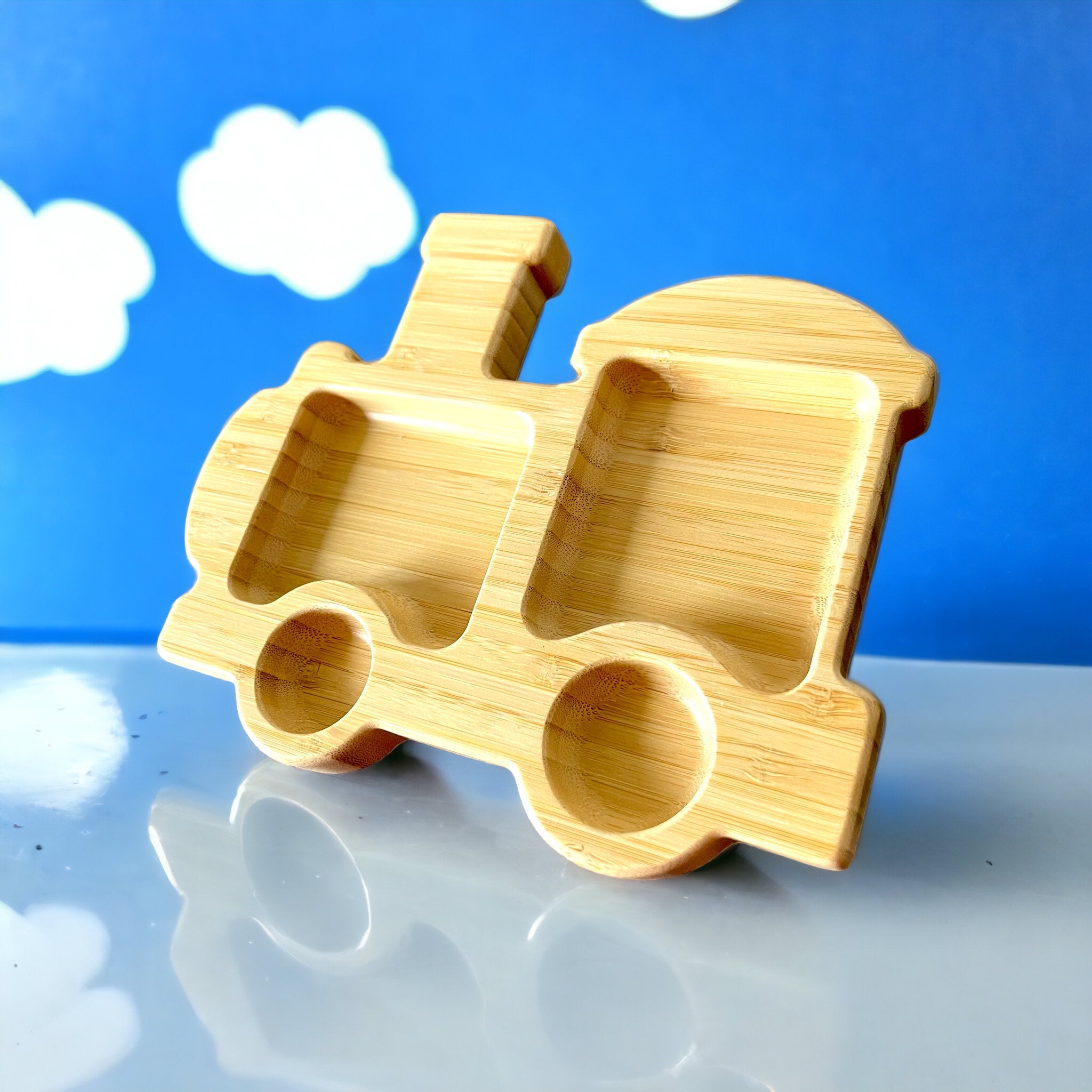 Bamboo Choo-Choo Train Plate - The Little Bunny Australia