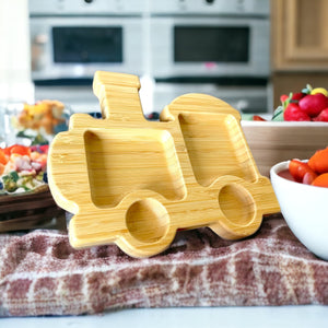 Bamboo Choo-Choo Train Plate - The Little Bunny Australia