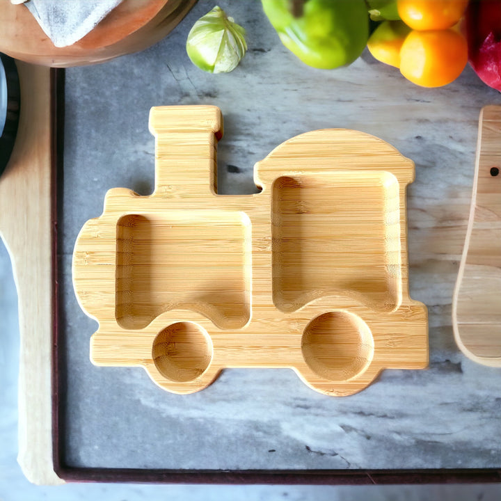 Bamboo Choo-Choo Train Plate - The Little Bunny Australia