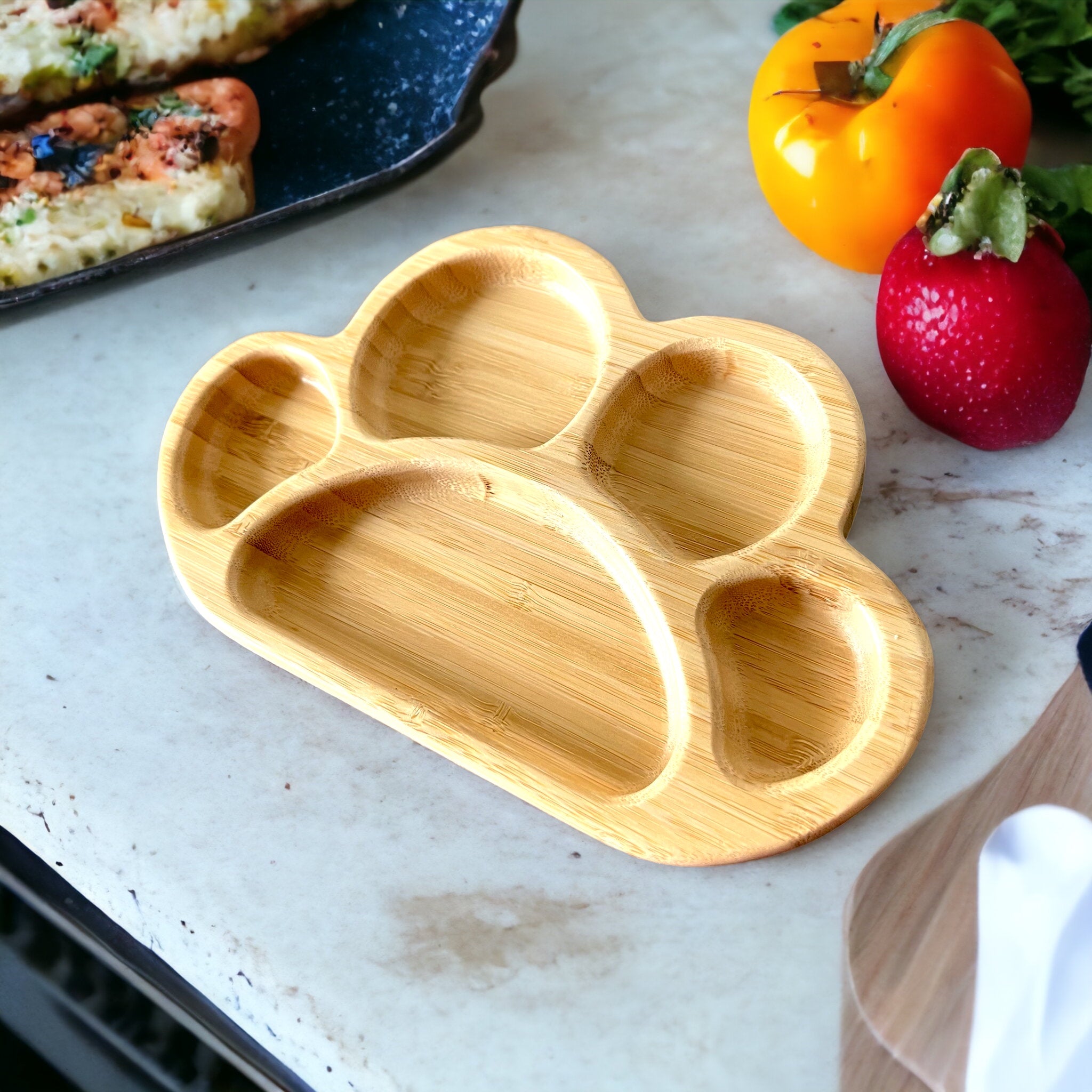 Bamboo Cute Paw Plate - The Little Bunny Australia