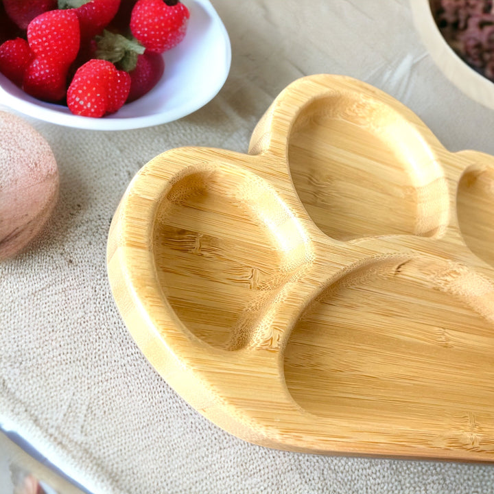 Bamboo Cute Paw Plate - The Little Bunny Australia