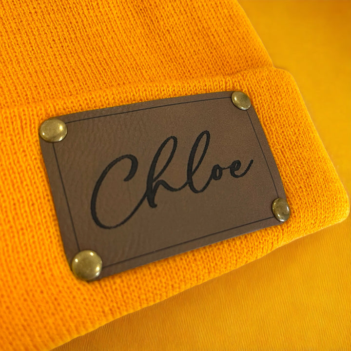 Personalised Baby Beanie with Name, Newborn to Toddler Winter Hat (2 Months – 2 Years) - The Little Bunny Australia