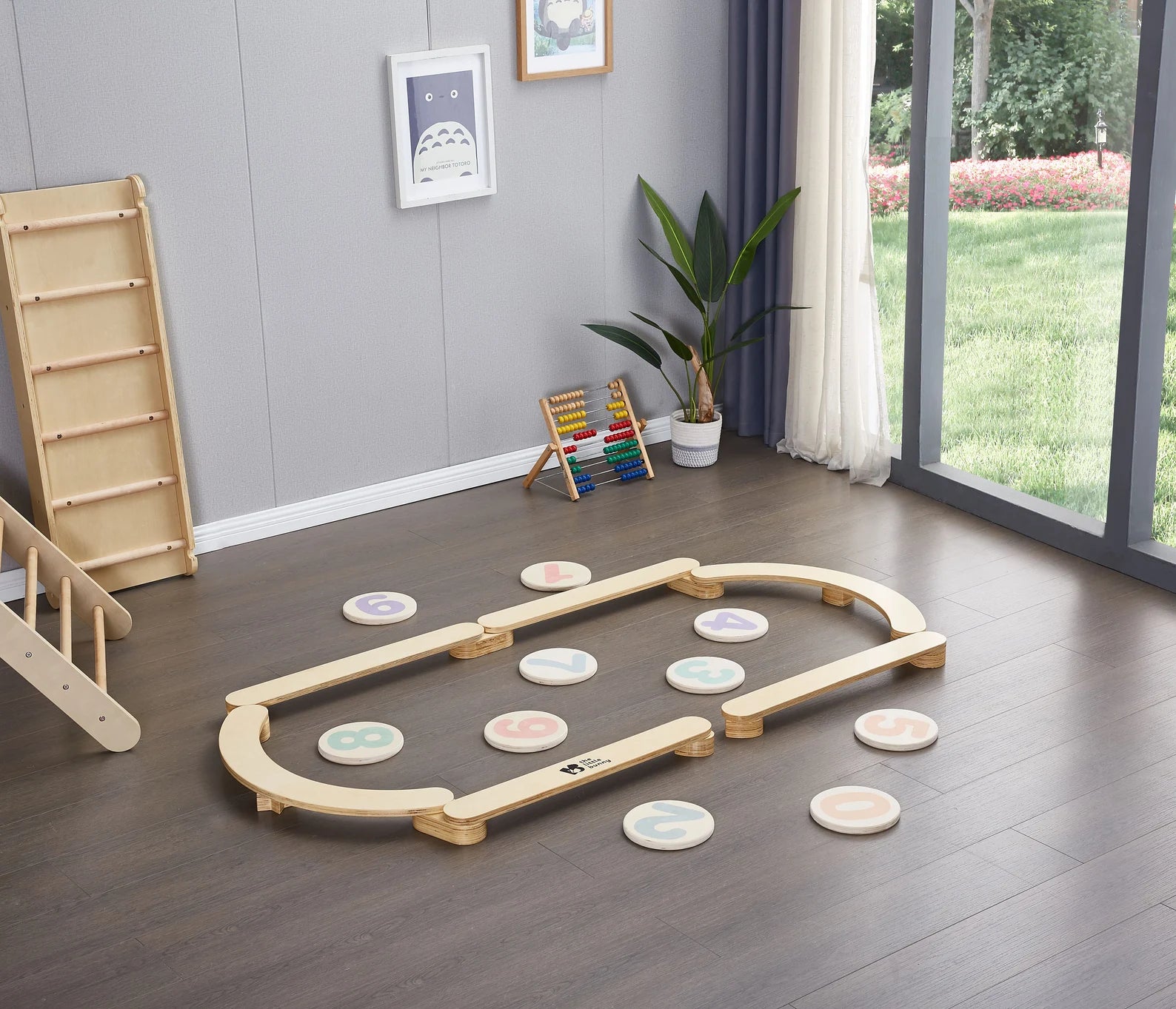 Wooden Balance Beam for Kids - Indoor Gymnastics Equipment - The Little Bunny Australia