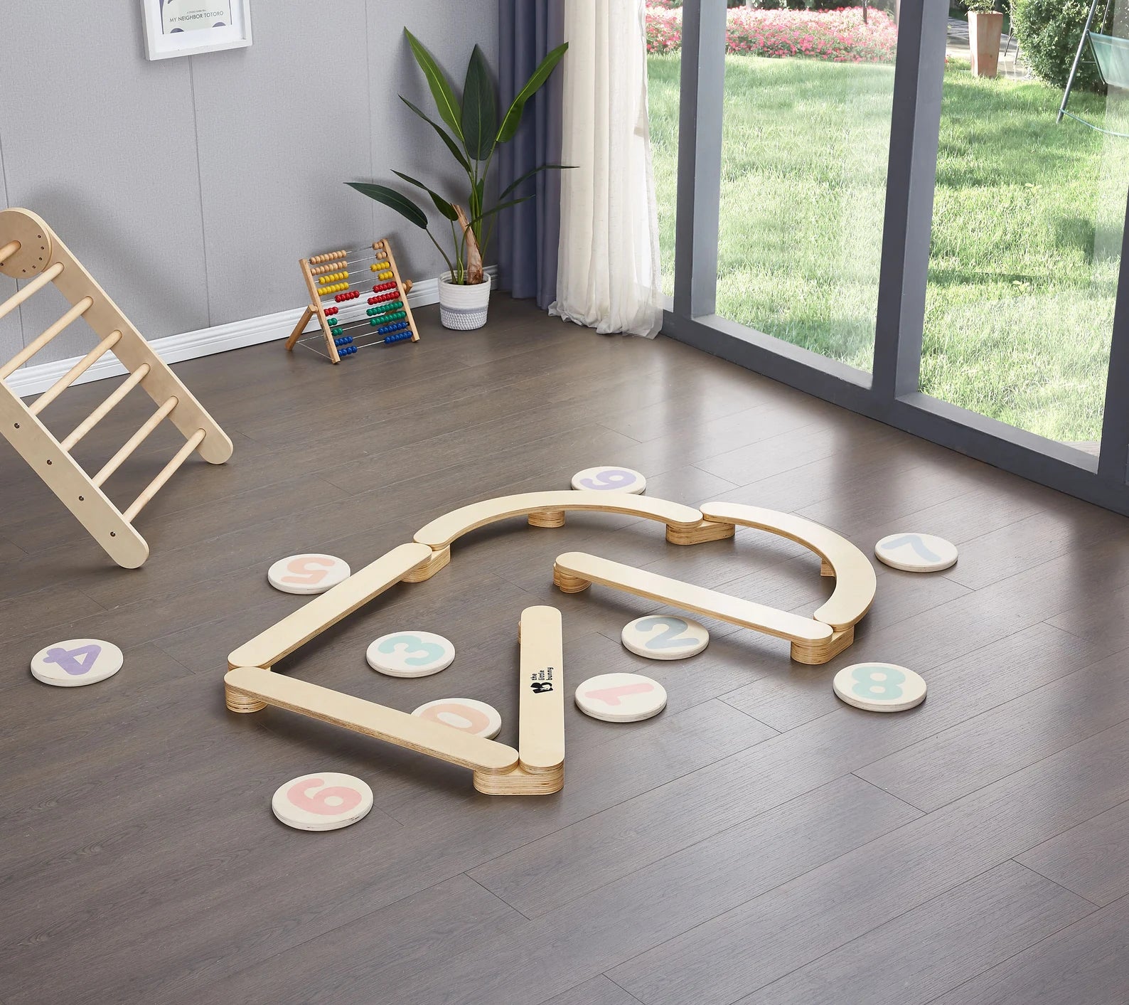 Wooden Balance Beam for Kids - Indoor Gymnastics Equipment - The Little Bunny Australia