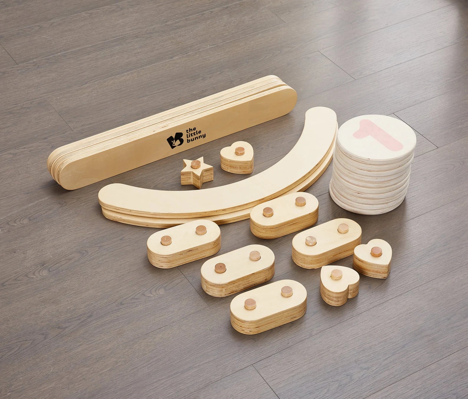 Wooden Balance Beam for Kids - Indoor Gymnastics Equipment - The Little Bunny Australia