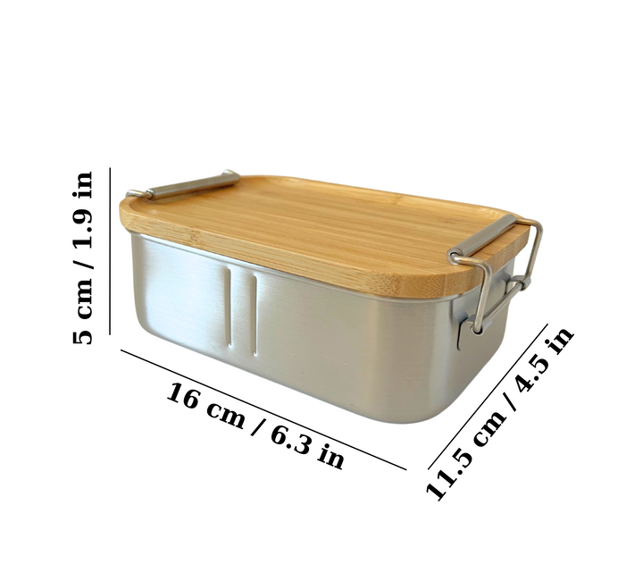 Lunch Box with bamboo lid