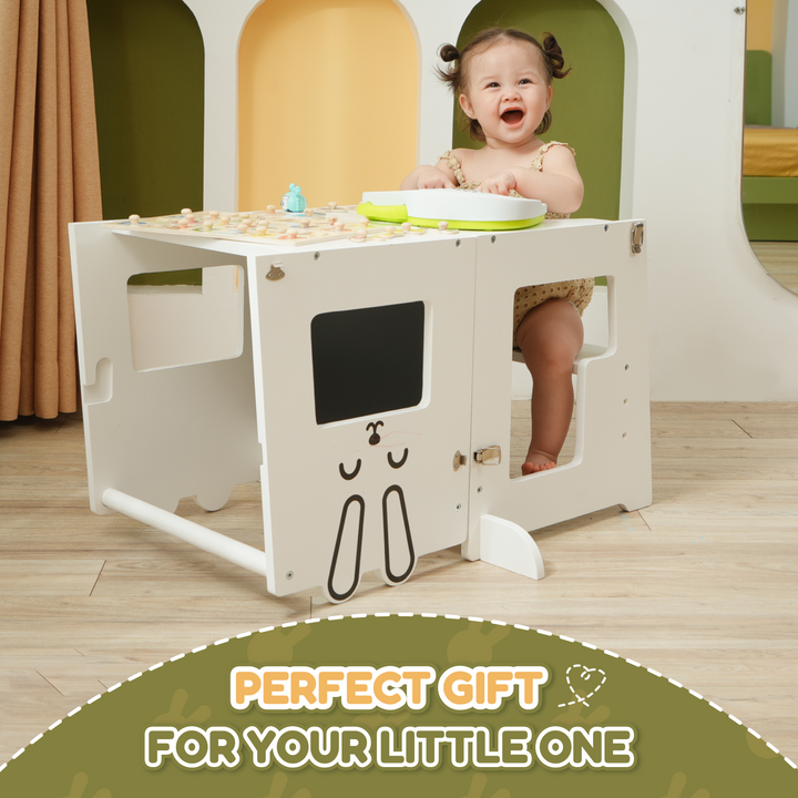 the little bunny learning tower is a beautiful gift for toddler